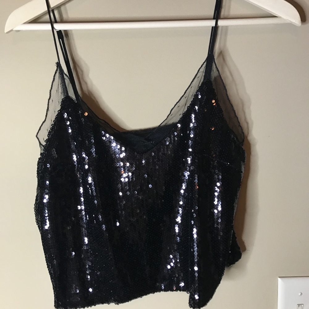 Forever 21 sequin crop top